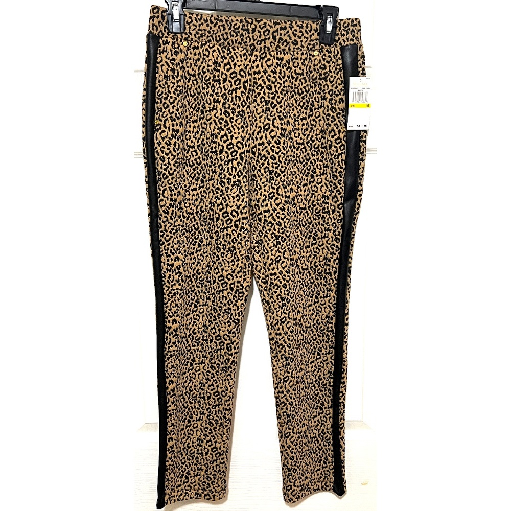 Michael Kors QF130904ST Dark Camel Basics Womens Pants Sz M NWT